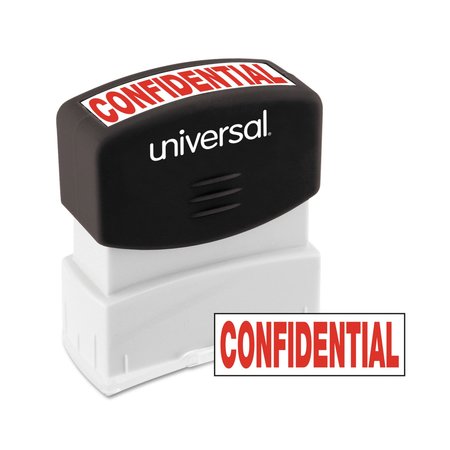 UNIVERSAL Message Stamp, CONFIDENTIAL, Pre-Inked One-Color, Red UNV10046
